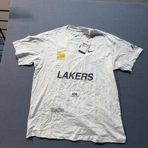 Nike Los Angeles Lakers Top Men Sz L White Brand New